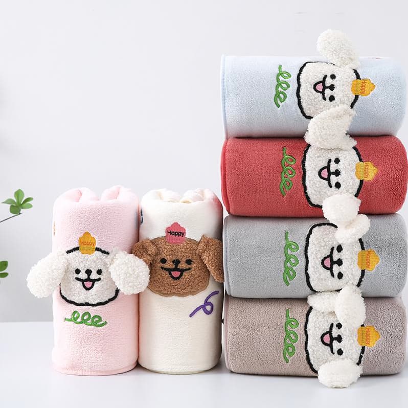 Toalha De Banho VEQE Infantil Cachorrinho Leve Qualidade Premium Microfibra De Alta Performance