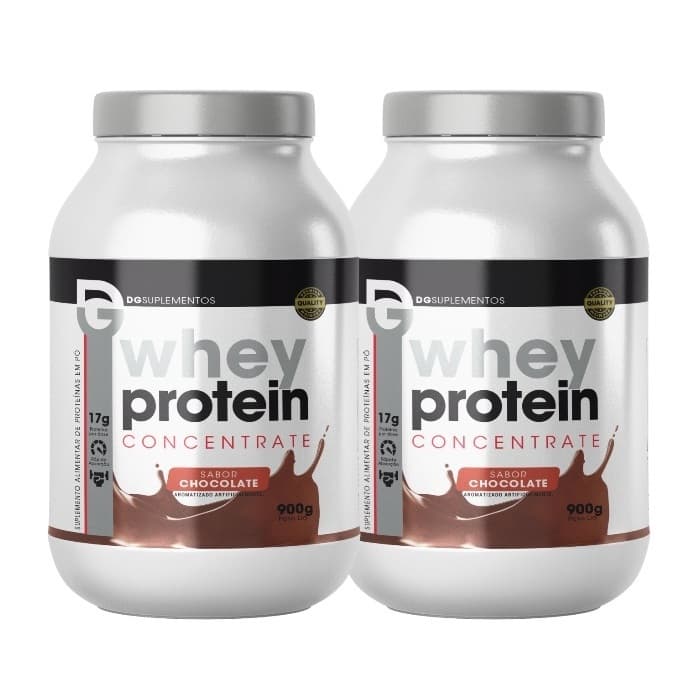 Kit 2x Whey Protein 900g Concentrate DG Labs