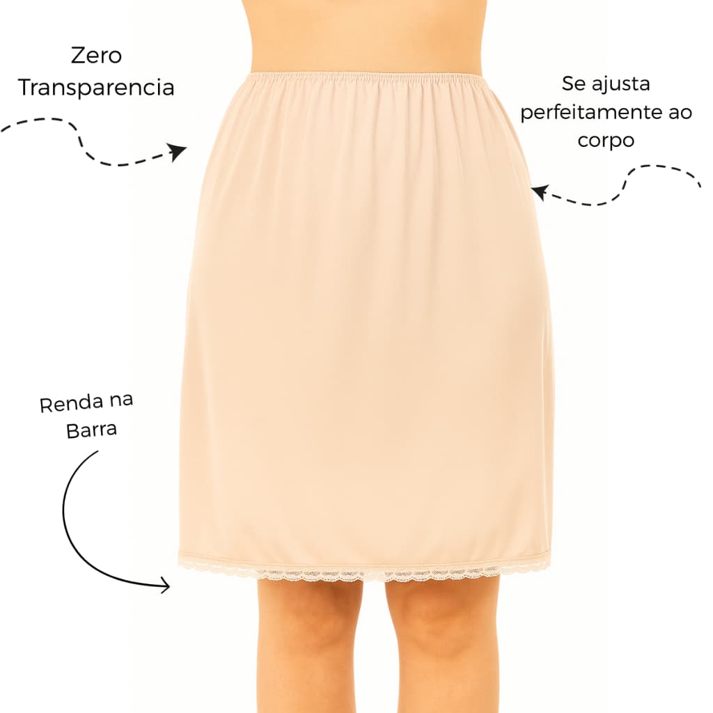 Saia Anagua para Vestido Evangélico Anagua Segunda Pele Saiote Saia Longa