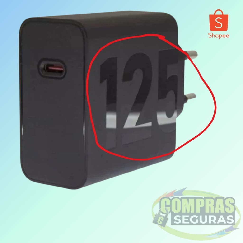 kit Carregador  Turbo 125w Fonte Tipo C para celular tipo C Turbo Power S22 S23 FE S24 Ultra S25 A05s Tipo C Original