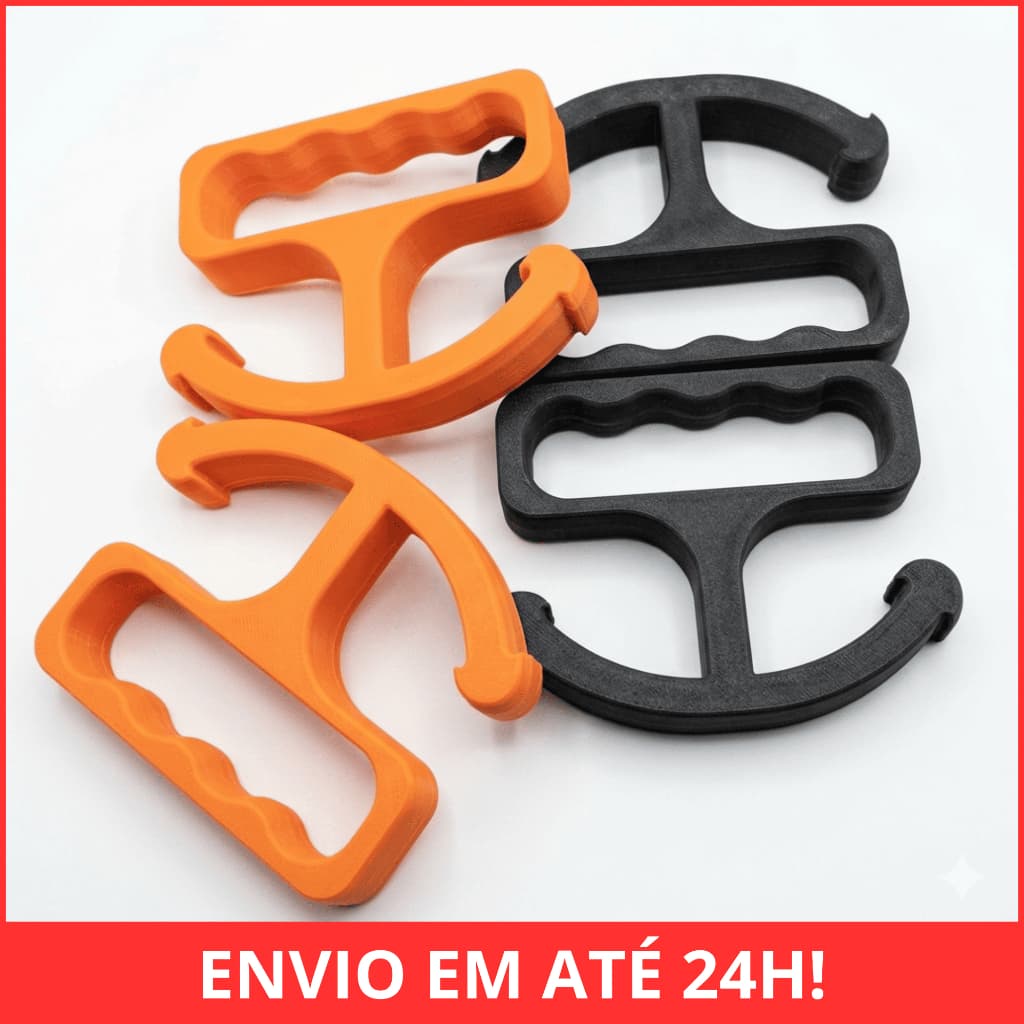 Kit 2 peças Carregador de Sacolas Pegador Alça Suporte para Sacola de Mercado Lata de Tinta