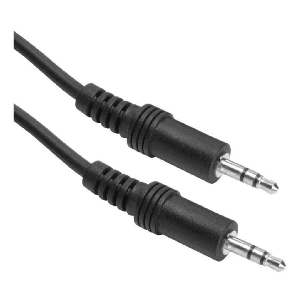 Kit 2 Cabos P2 X P2 Auxiliar 50Cm Macho Para Celular Headphone Laptop E Som