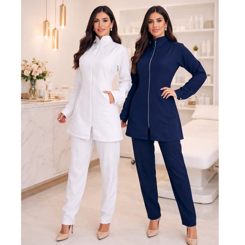 CONJUNTO ENFERMANGEM ESTÉTICA  CALÇA SOCIAL E JALECO