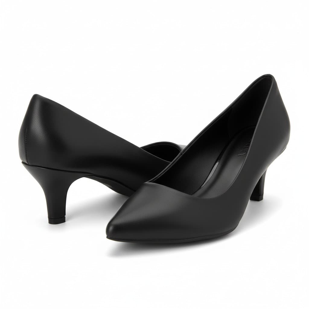 Scarpin Preto Sapato Social Feminino Salto Médio 5cm Bico Fino Elegante Confortável Clássico
