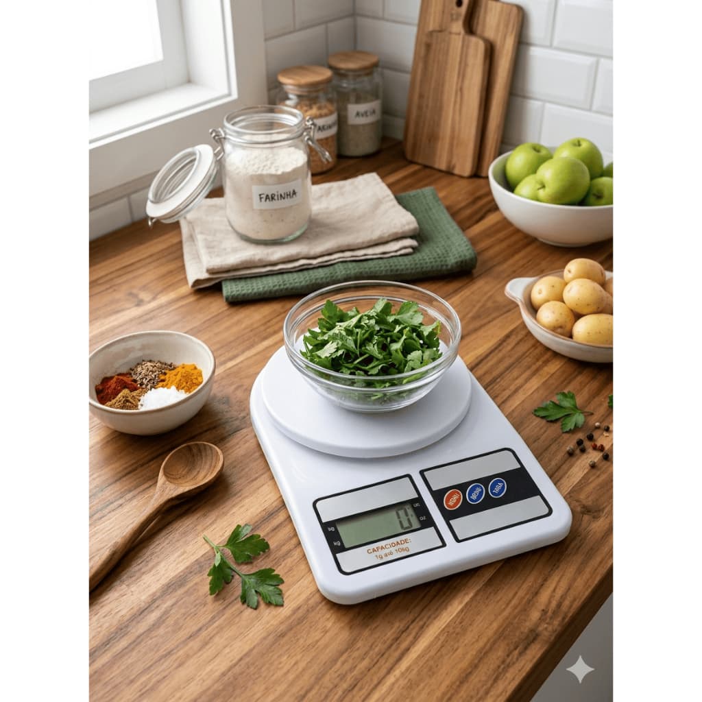 Balança Cozinha Digital Precisão Alta Capacidade 10kg Compacta Portátil