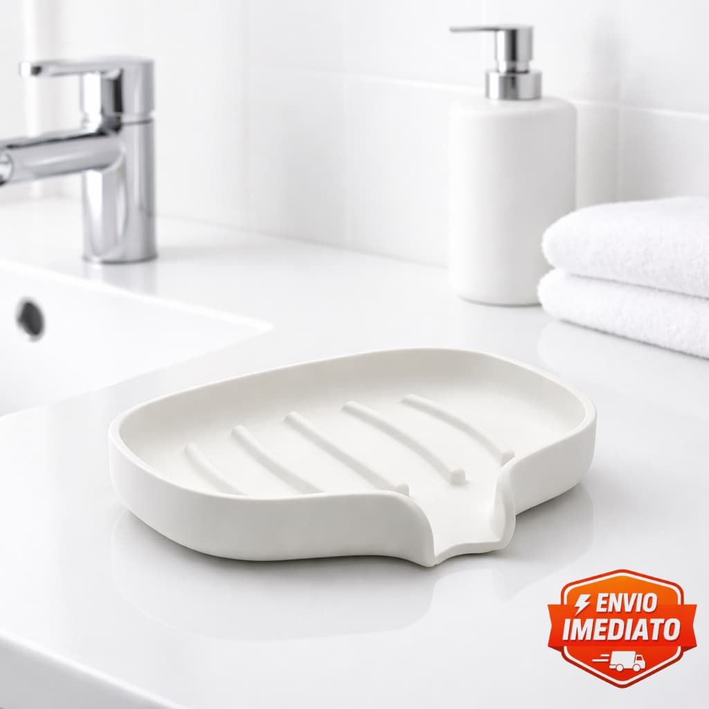 Saboneteira Drenante Porta Sabonete Banheiro Lavabo Minimalista Não Acumula Água Suporte Sabão