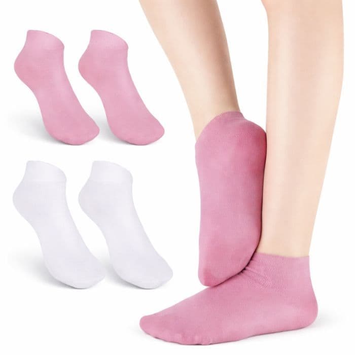 Par de Meia Silicone para Hidratação e Proteção Dos Pés Anti Rachadura e Ressecamentos