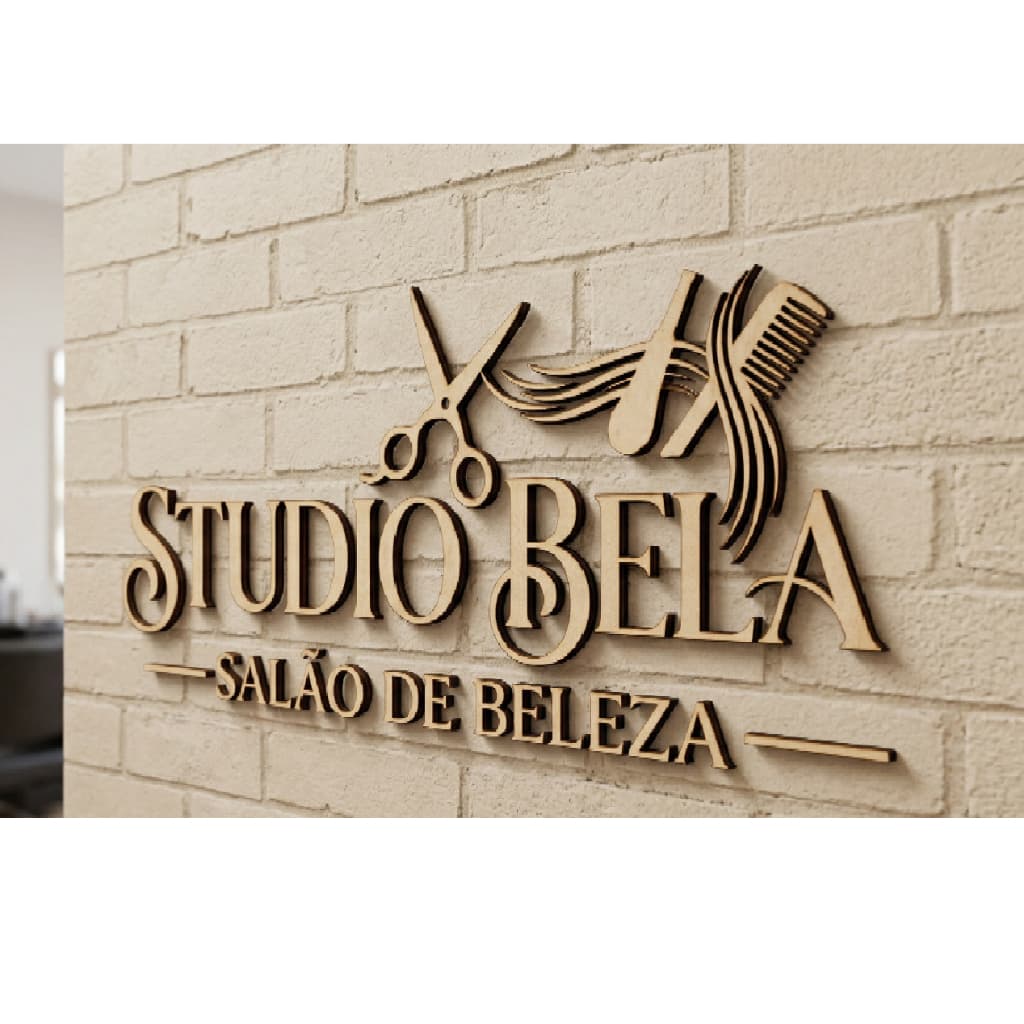 Sua Logomarca Em MDF 70cm