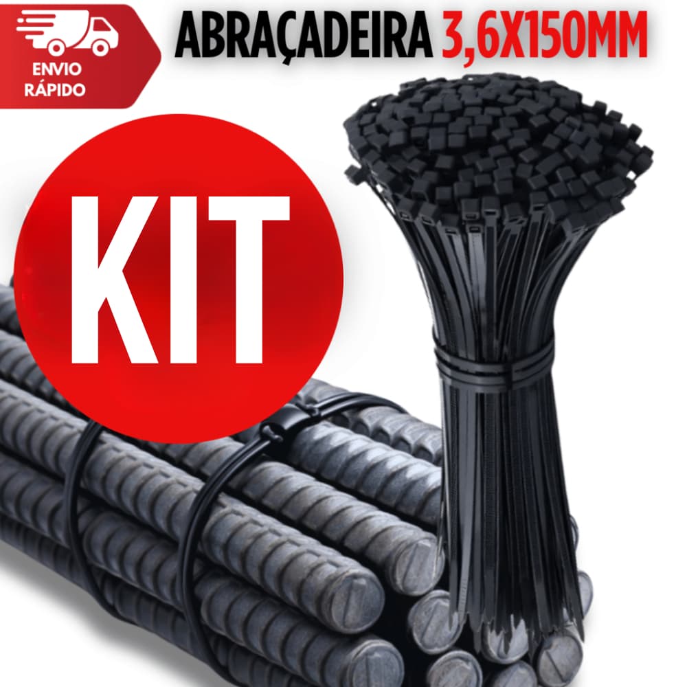 Abraçadeira Nylon  250mm X 3,6mm  Enforca Gato Fita Hellermann Premium Utilidades Qualidade Excelente Qualidade