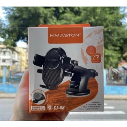 H'Maston CJ48 Suporte Veicular com Ventosa para Smartphones