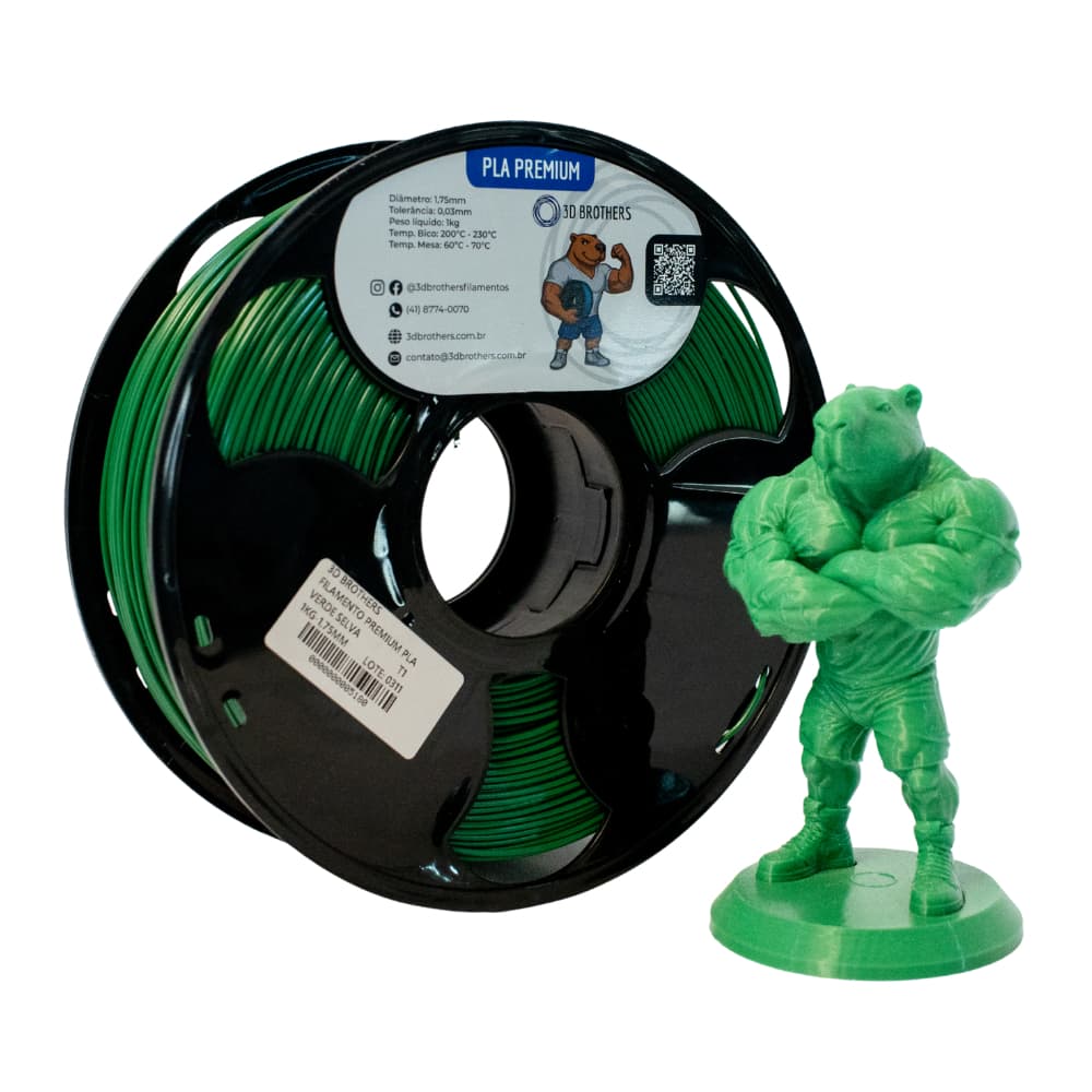 Filamento 3D PLA PREMIUM - CORES - 3D Brothers