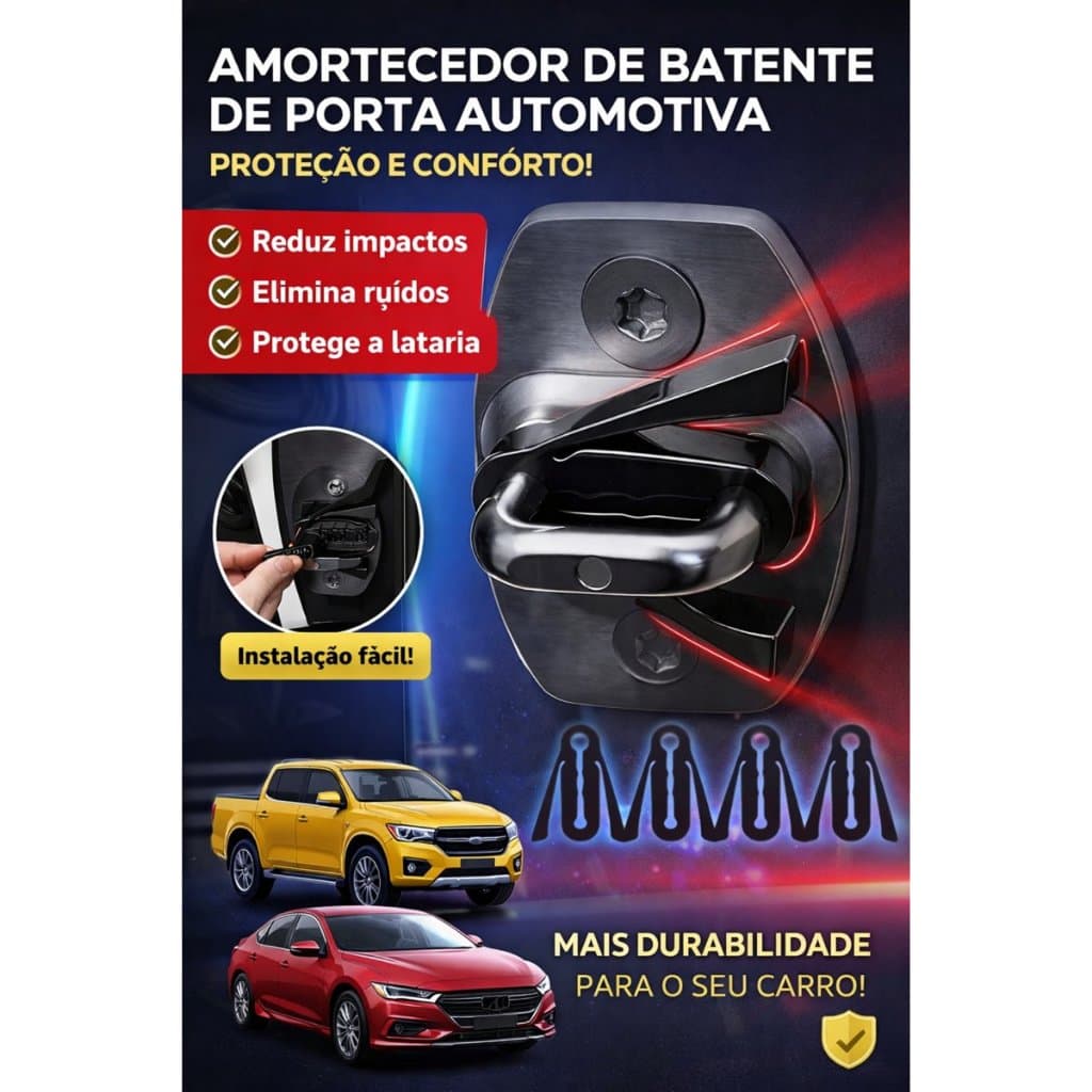 Amortecedor de Porta Carros Batente das Portas Acessório Automotivo Proteção Anti Impacto Para as Portas Silencioso