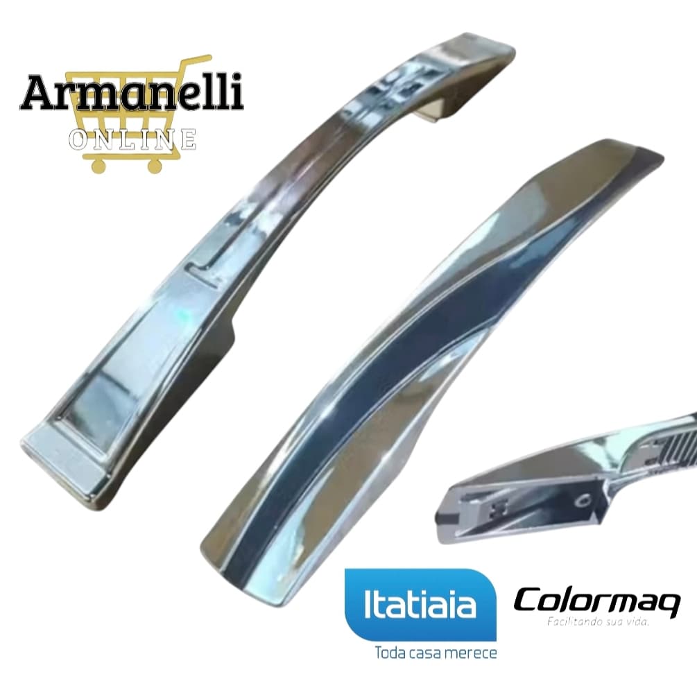 Puxador Encaixe 130mm Colormaq/Itatiaia – Reposição para Armário de Cozinha de Aço