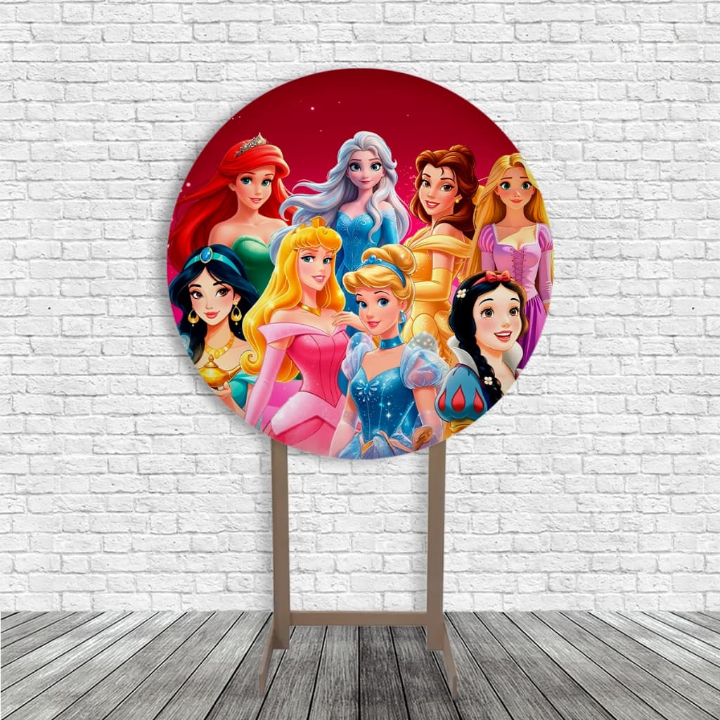 Capas Painel Painel De Mesa 50x50 Princesas Desenho
