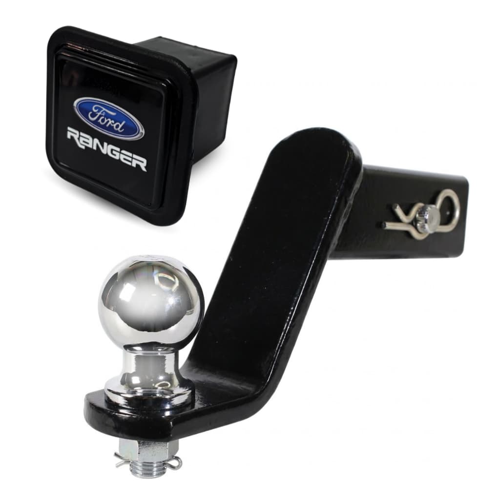 Ponteira Engate Removível Ford Ranger Encaixe 5x5cm Aço Resistente Com Tampão Personalizado Ford Ranger
