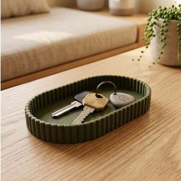 Bandeja Organizadora Decorativa Porta Chaves Mesa Sala Quarto Minimalista