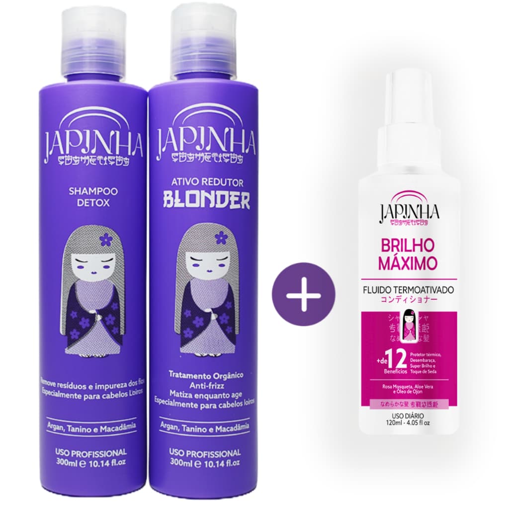 Kit Selagem Ativo Redutor Para Loiras + Protetor térmico