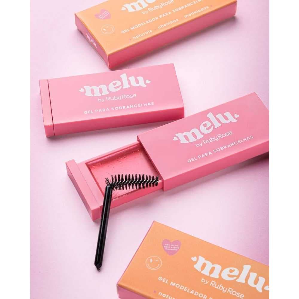 Gel modelador de sobrancelhas para sobrancelhas cheias e naturais Ruby Rose Melu