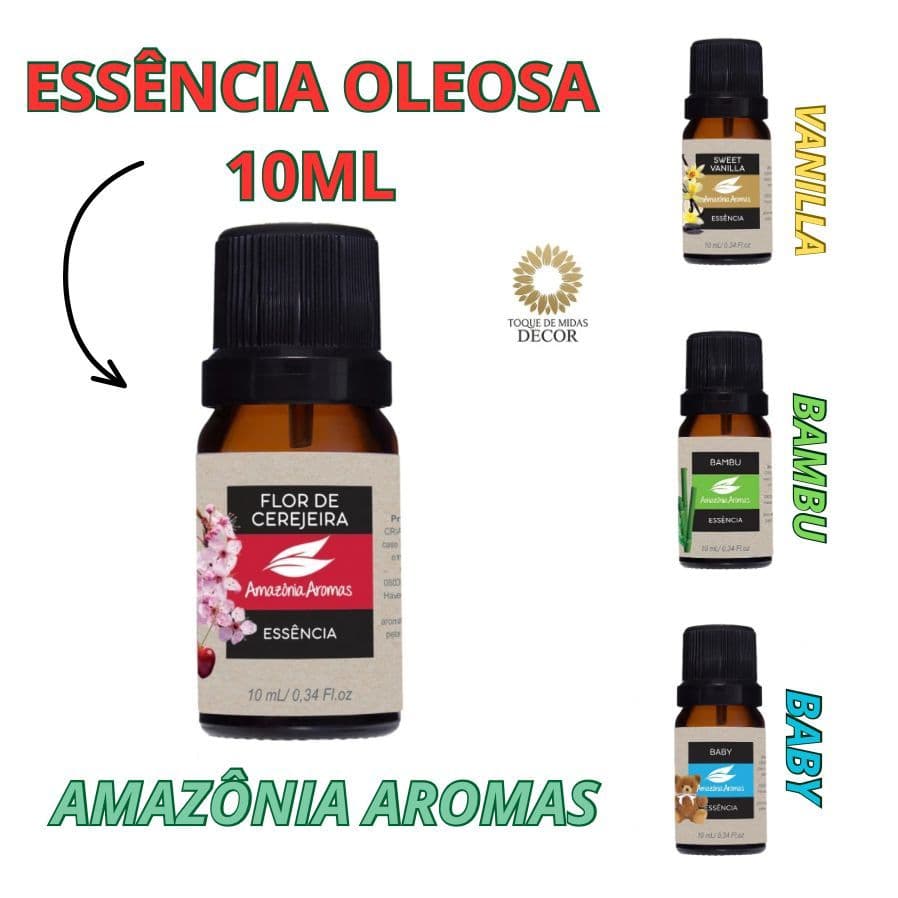 Essência Oleosa Amazônia Aromas 10ml Banheiro Casa Loja