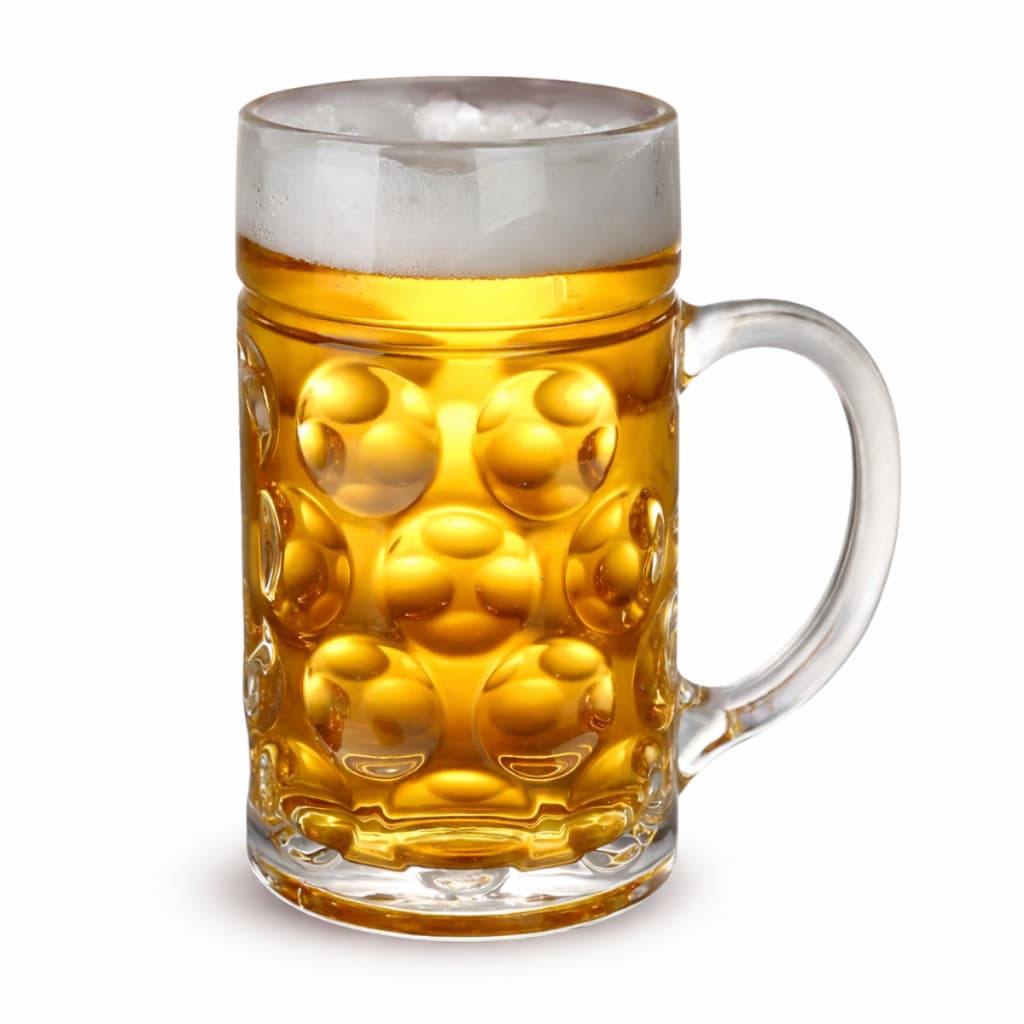 02 Canecas Vidro Chopp E Cerveja 1,2 Litros