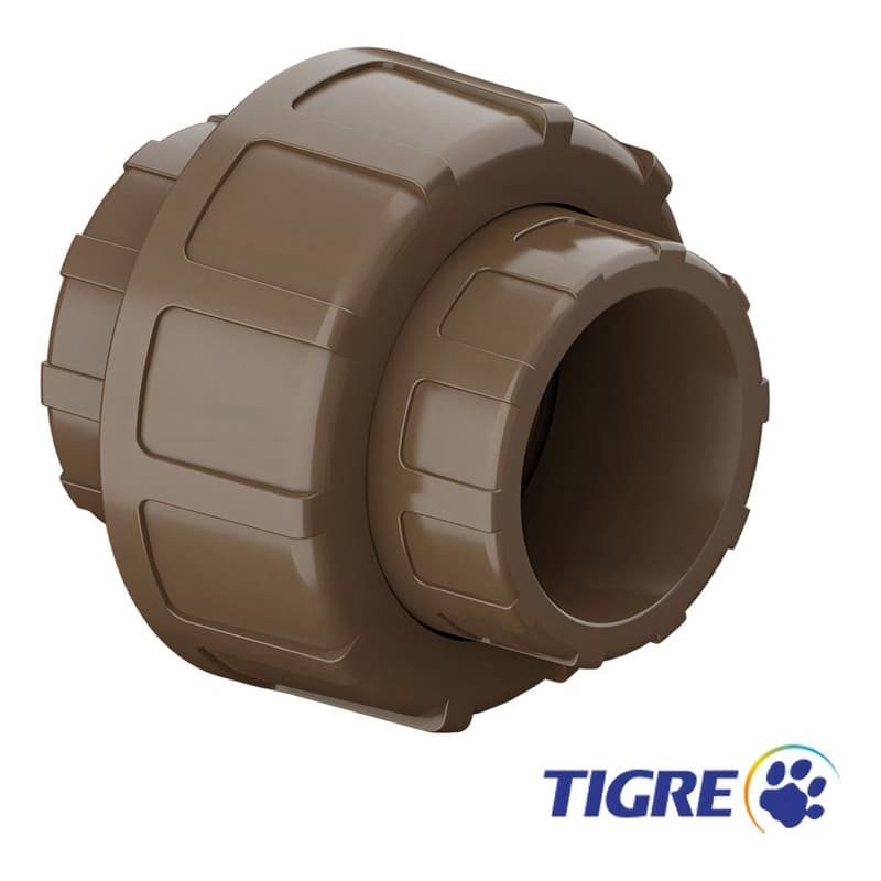 UNIÃO SOLDÁVEL DE 50MM TIGRE MARROM