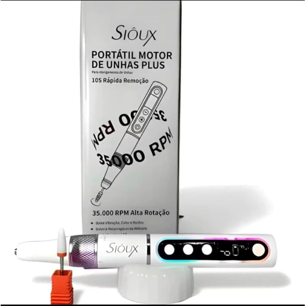 Motor Portátil de unhas 35.000 RPM sioux plus - potência, liberdade e estilo profissional