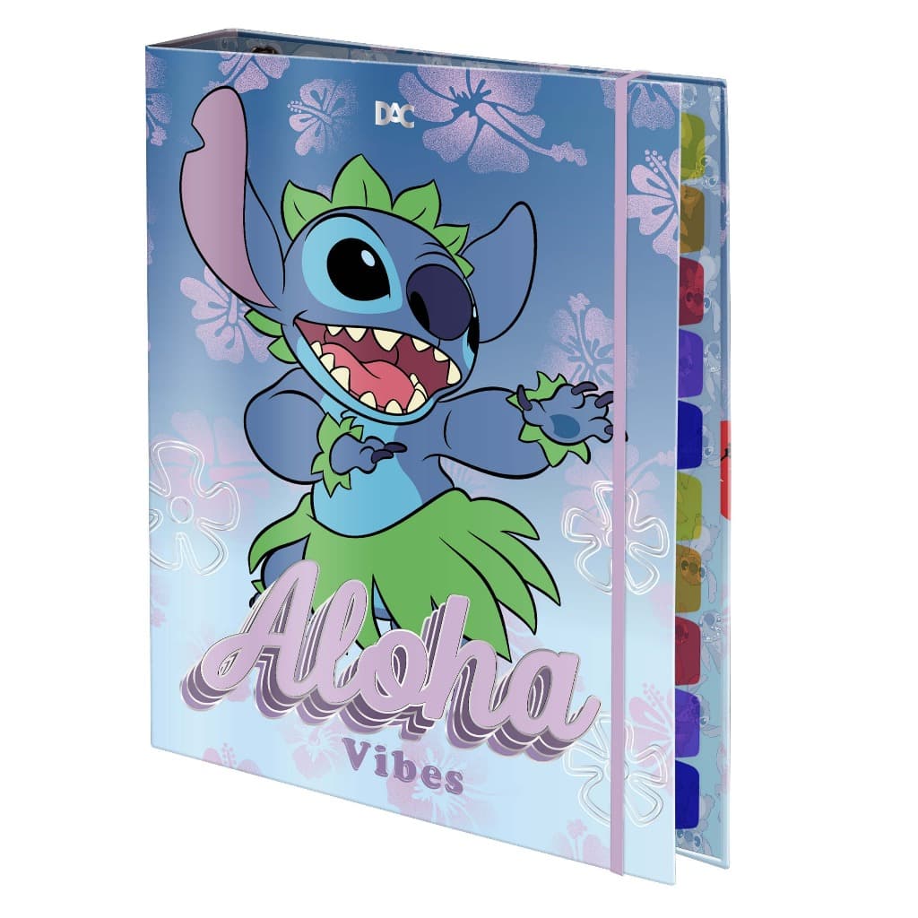 Fichário Universitário Dac Stitch Com 4 Argolas