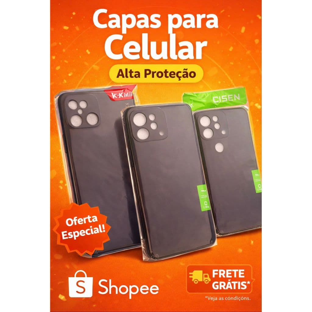 Capinhas Redmi  10C, 12C, 13 PRETA