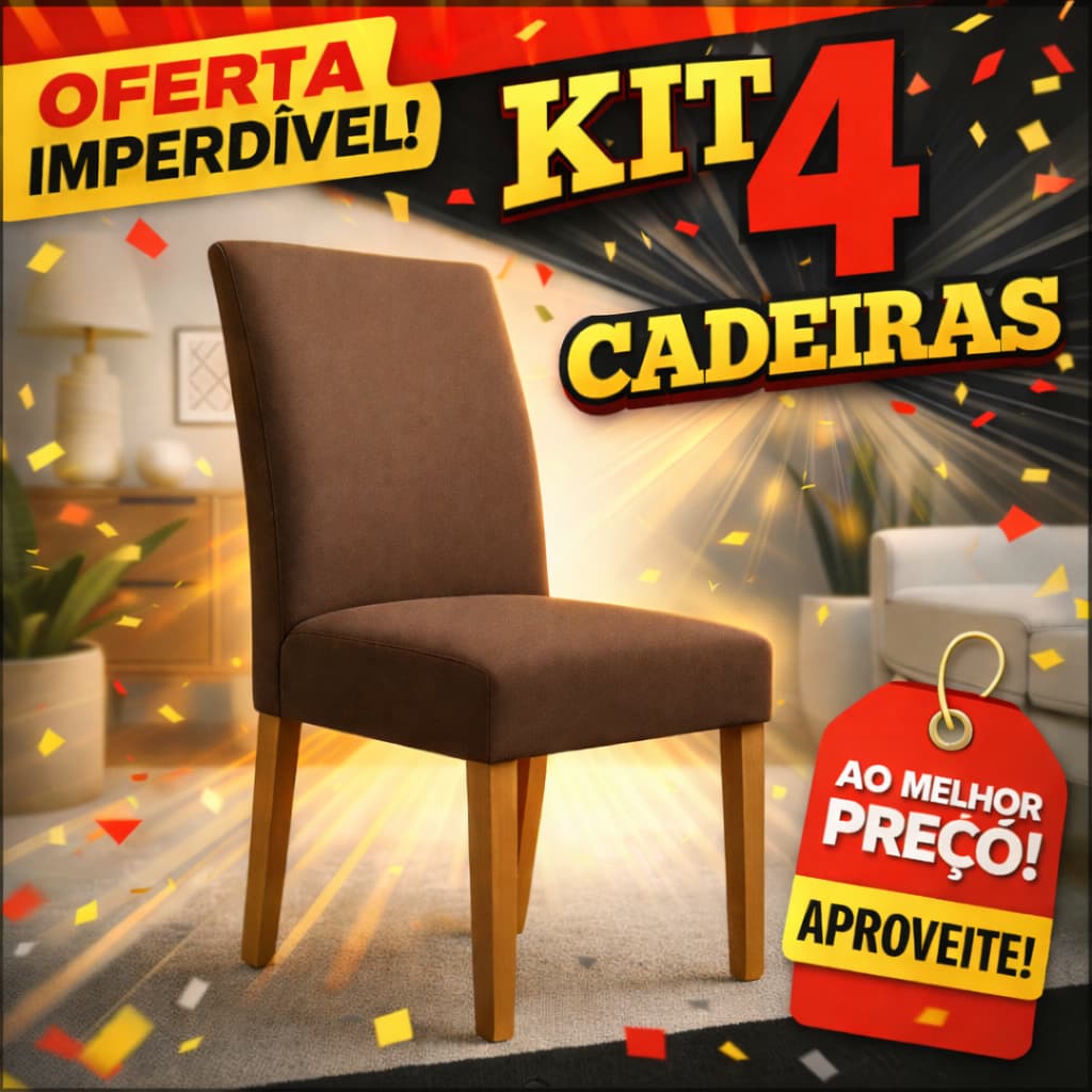 Kit 4 Capas de Cadeira Jantar Oliveira  Bordados Envio Imediato