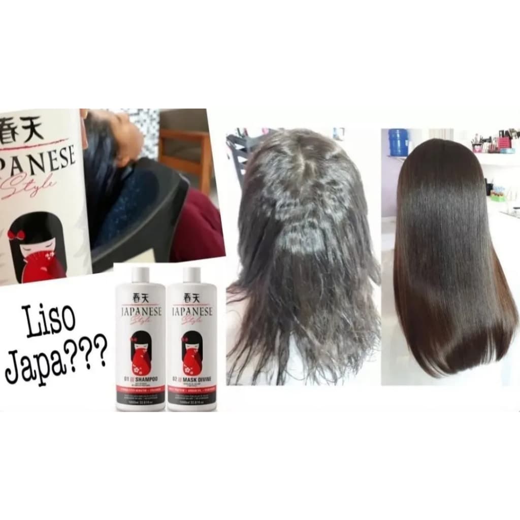 KIT PROGRESSIVA JAPONESA style 2X1L PROFISSIONAL MARAVILHOSO