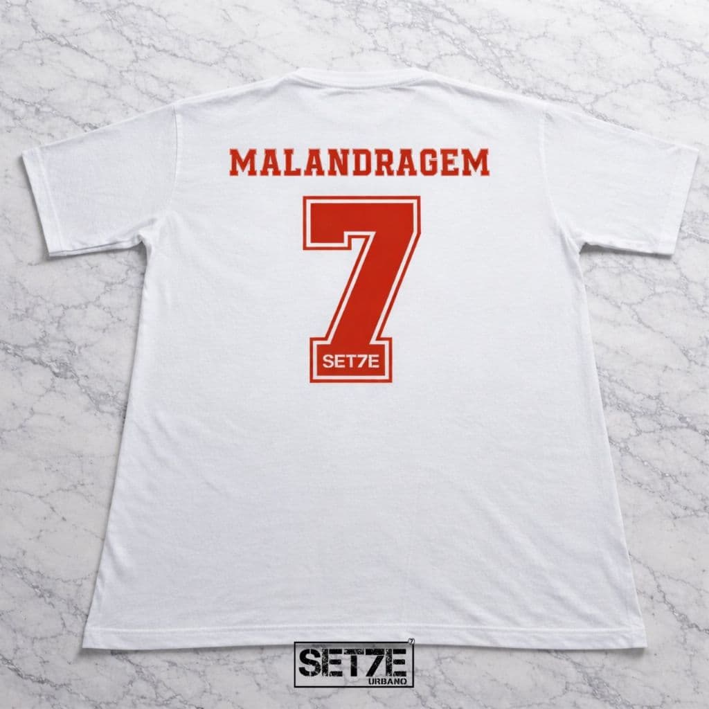 Camiseta Branca Malandro e Malandro Mané é Mané | Estampa Urbana | Algodão Confortável Masculina