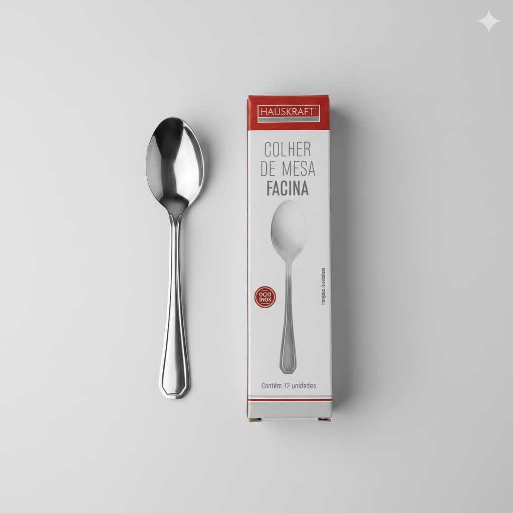 Colher Mesa 21cm Sofisticação e praticidade para o seu dia a dia à mesa!