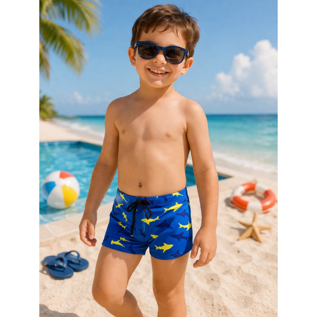 Sunga Moda praia Infantil Com Proteção uv50+ juvenil