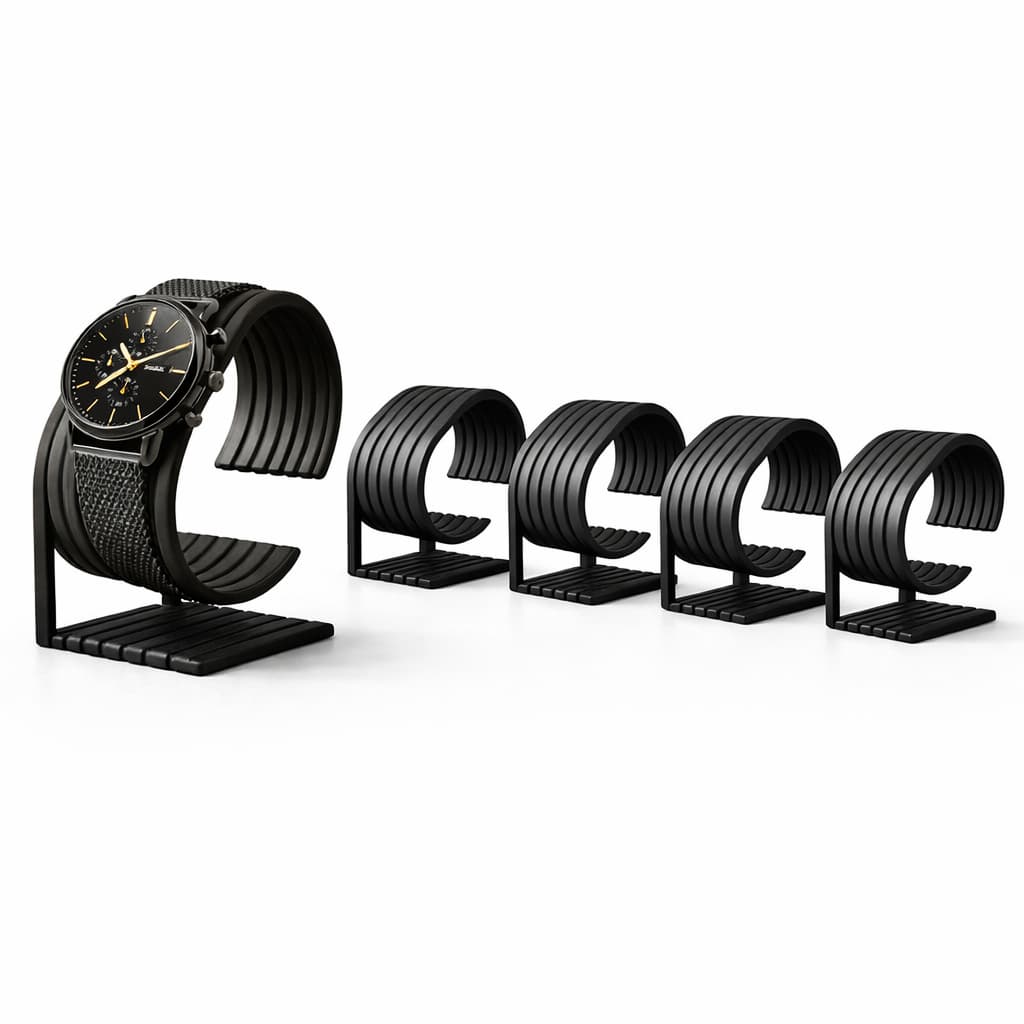 Kit 5 Suporte Expositor de Mesa Para Relógio De Pulso Smartwatch