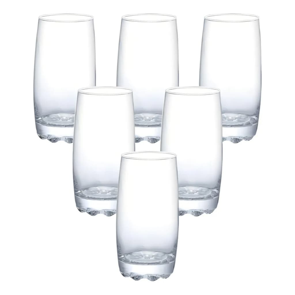 Jogo De 6 Copos Altos Apolo 370ml Hauskraft