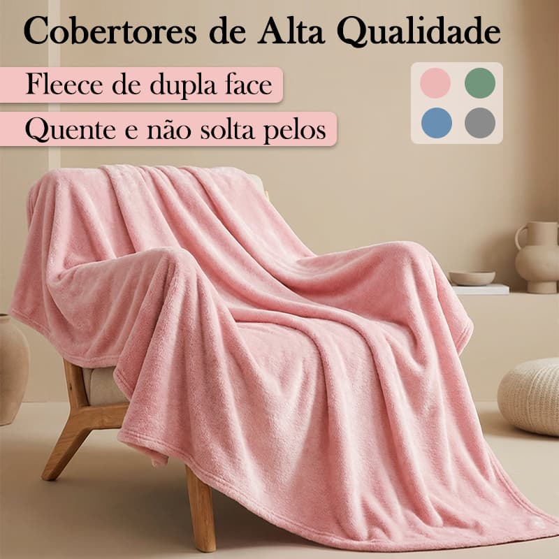 Cobertor Manta Microfibra Lisa Antialérgica Coberta Macia Quentinha Varias Cores e Tamanhos