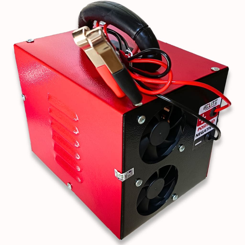 Carregador de bateria 12V Voltímetro Bivolt 110/220V Baterias até 150Amp Turbo Ventilação Automotivo