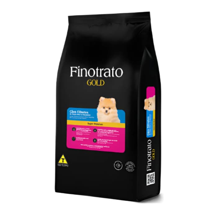 Finotrato Gold Ração 15kg Cães Filhotes Mini E Pequena