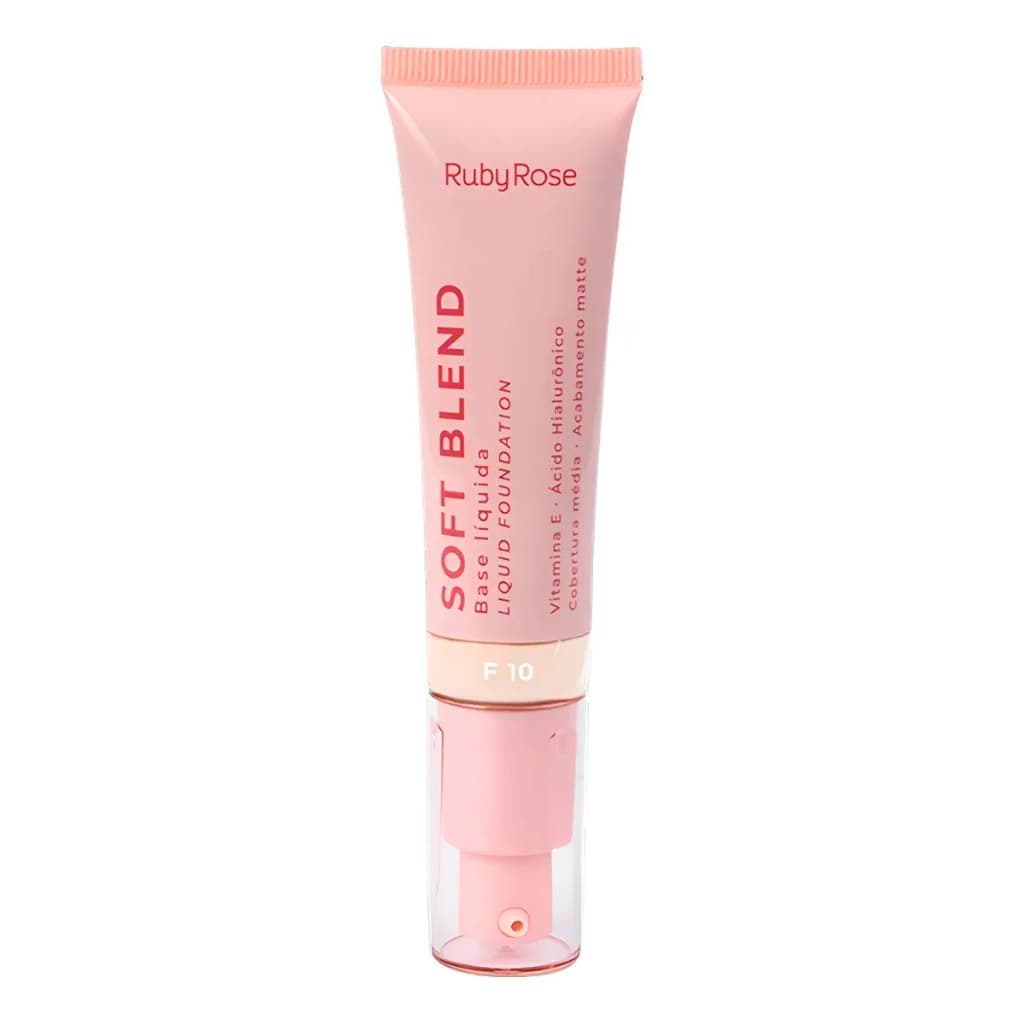 Base Facial Líquida Soft Blend Ruby Rose 30g (Diversas Cores Disponíveis)
