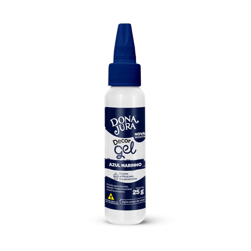 Corante Alimentício em Gel Azul Marinho DecorGel 25g Dona Jura