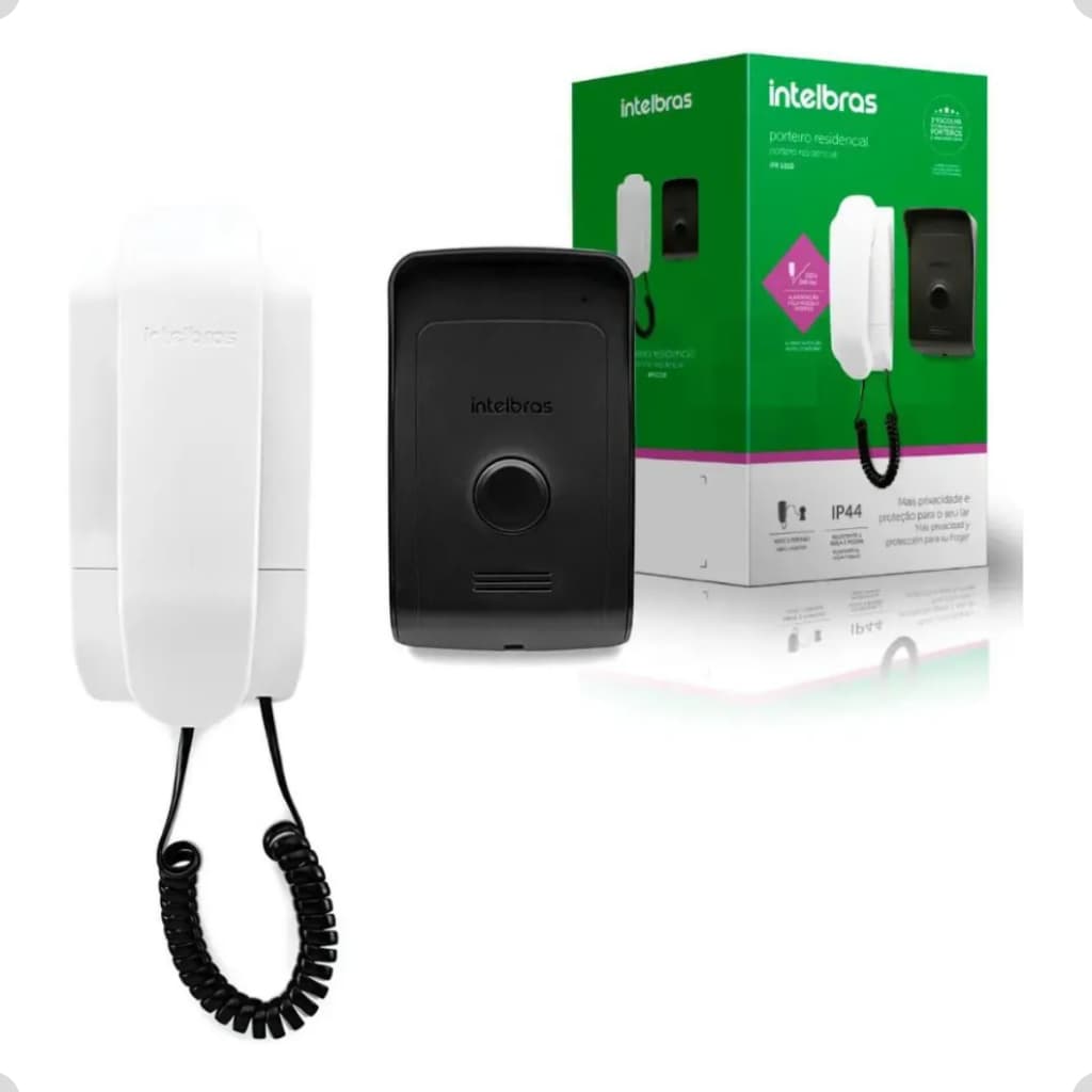 Porteiro Eletrônico Intelbras IPR 1010 Residencial Com Áudio Full Duplex Segurança alta resistência