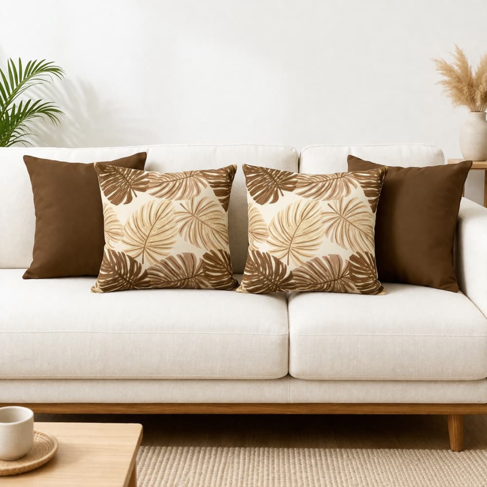 04 Almofadas Decorativas Luxo 50x50 Com ou Sem Refil Elegancia