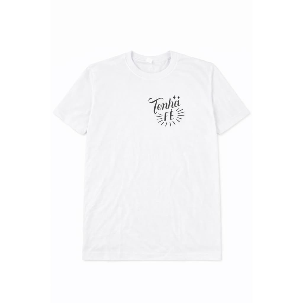 Camisas branca com frase crista,camisas simples e elegantes.blusas branca .