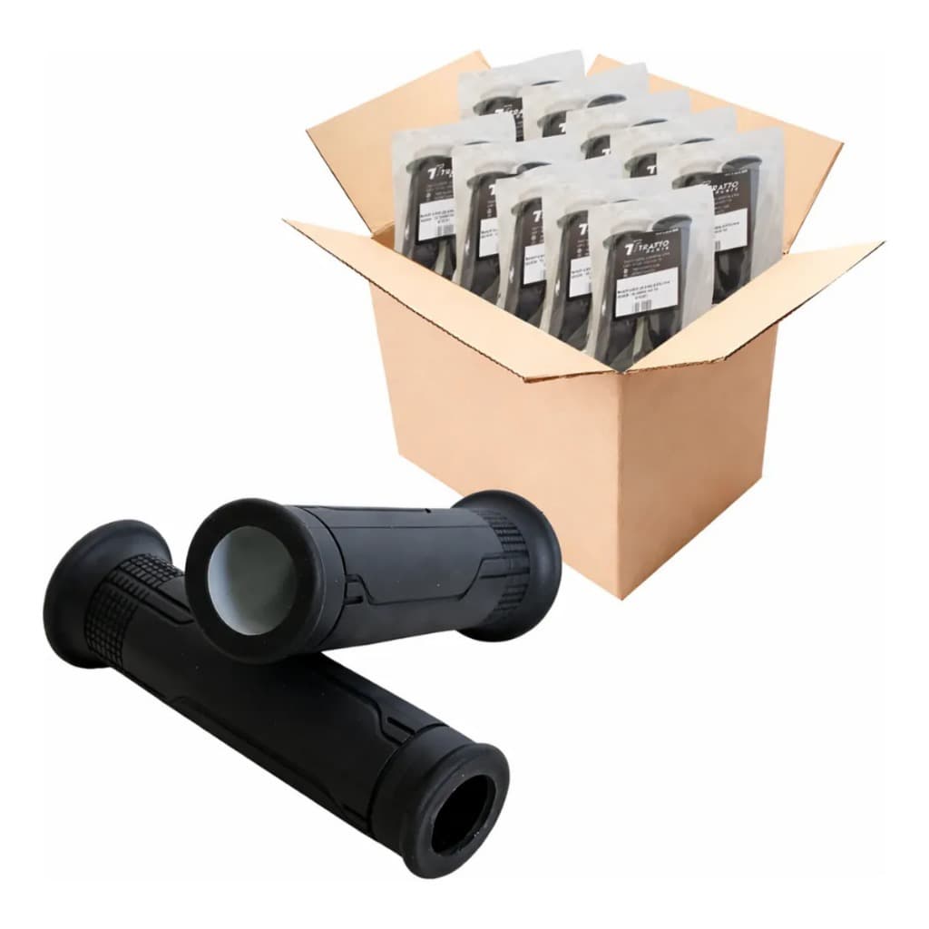 KIT COM 10 MANOPLA CARGO VAZADA C/ ROLDANA PAR REF KTTC001 MARCA TRATTO