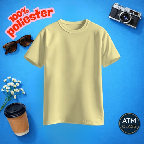 Camiseta Camisa Infantil Diversas Cores 100% POLIESTER Amarelo Bebê Envio Imediato