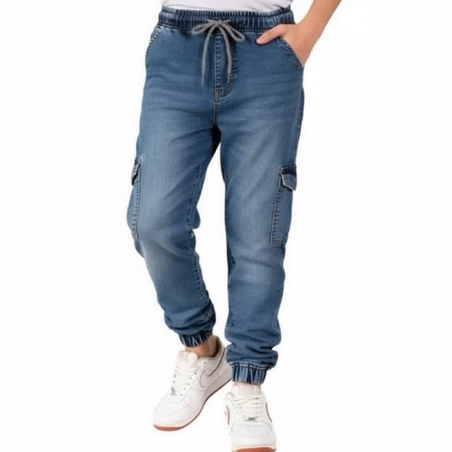 CALÇA CARGO JOGGER INFANTIL MASCULINA. TAMANHO 4 AO 8