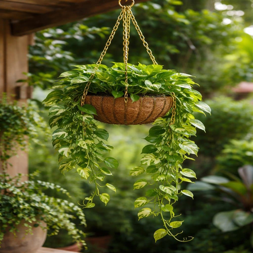 Kit Corrente Tripla para Vaso Suspenso 44cm 64cm ou 74cm Aço Reforçado Suporte Xaxim Plantas Jardim Durável Antiferrugem