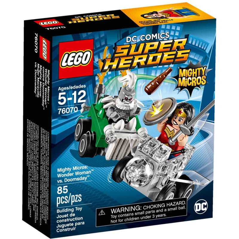 Lego 76070 Mighty Micros: Wonder Woman vs. Doomsday 85 peças novo lacrado Lego original