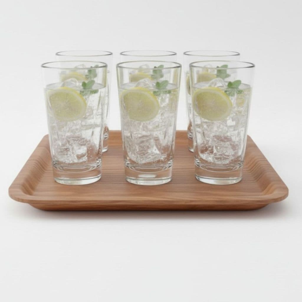 Copo Acrílico 300ml transparente, resistente a impactos, Ideal piscina eventos bar festas Kit 6unid