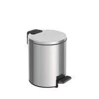 Lixeira com Pedal Tramontina em Aço Inox Balde Interno 3 L